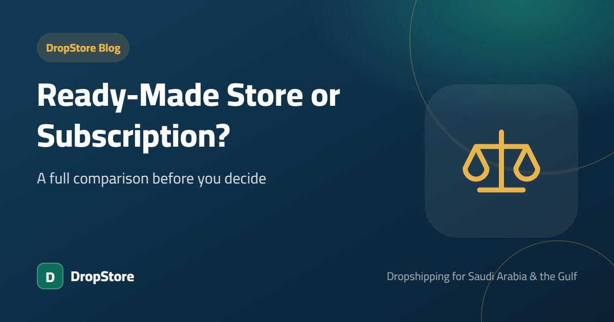 Ready-Made Dropshipping Store or Monthly Platform? A Full Comparison